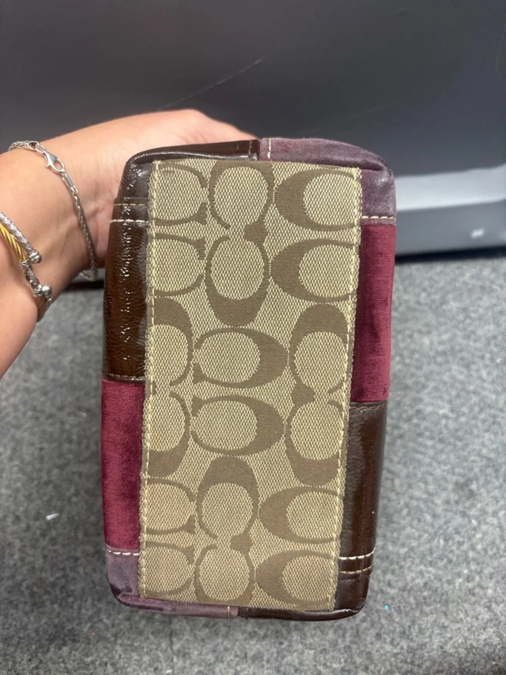 Vintage Coach Multicolor Patchwork Leather Mini Shoulder Bag 40928 - Picture 6 of 8